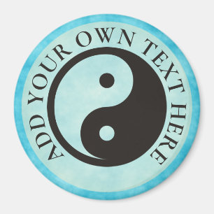 Yin Yang Symbol - solid tattoo design Magnet