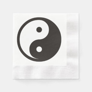 Yin Yang Symbol - solid tattoo design Napkin