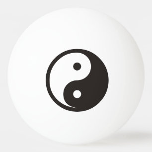 Yin Yang Symbol - solid tattoo design Ping Pong Ball