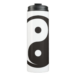 Yin Yang Symbol - solid tattoo design Thermal Tumbler