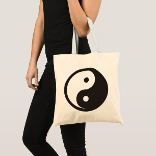 Yin Yang Symbol - solid tattoo design Tote Bag