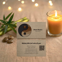 Yin-Yang Symbol Soothing QR Code Meditative 