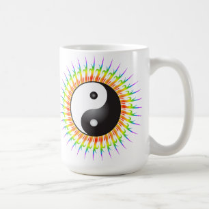 Yin Yang Symbol & Spiral: Coffee Mug