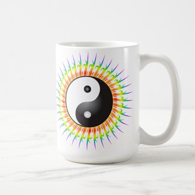 Yin Yang Symbol & Spiral: Coffee Mug (Right)