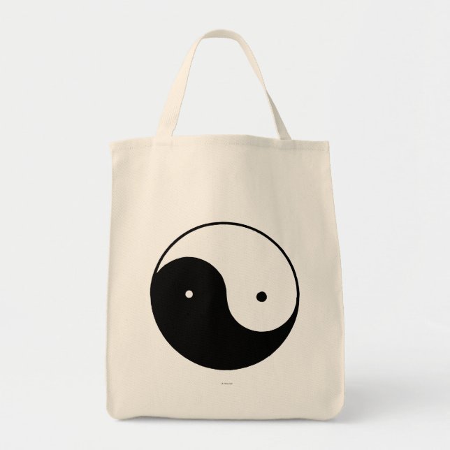 Yin Yang Symbol Tote Bag (Front)