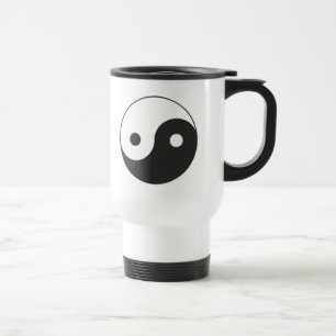YIN & YANG SYMBOL TRAVEL MUG