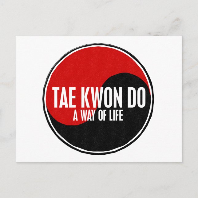 Yin Yang Tae Kwon Do 1 Postcard (Front)