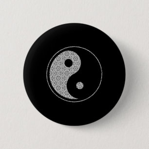 Yin Yang Tai Chi, Qi Gong, Yoga, Wushu, Martial Ar 6 Cm Round Badge