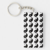 Yin Yang Tai Ji Chinese Symbol Acrylic Keychain