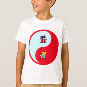 yin yang tai t'ai chi ji martial arts cute girls T-Shirt