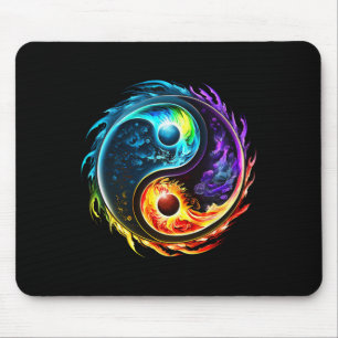 Yin Yang, Taoism, Tai Chi, Qi Gong, Polarity, Dual Mouse Mat