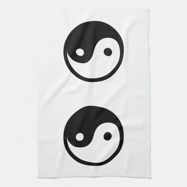 Yin Yang Tea Towel (Vertical)