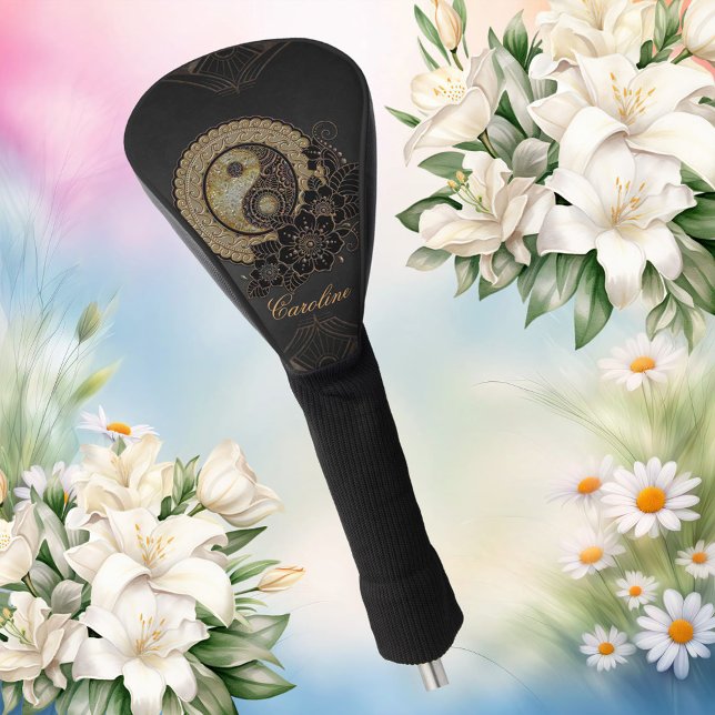 Yin yang the symbol that represents balance  golf head cover (Yin and Yang)