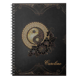 Yin yang the symbol that represents balance  notebook