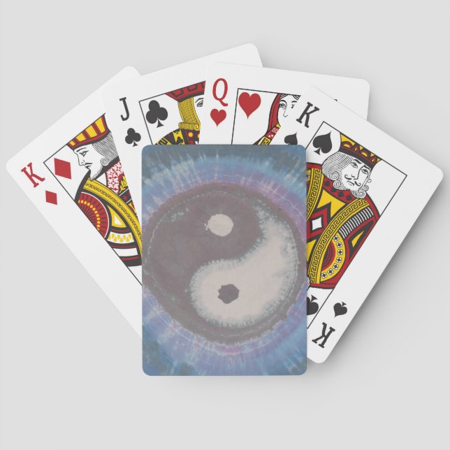 Yin Yang Tie Dye Bicycle Playing Cards (Back)