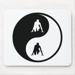Yin Yang Track Mouse Mat