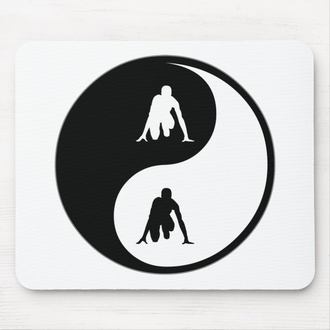 Yin Yang Track Mouse Mat (Front)