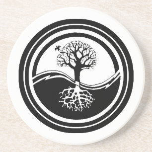 Yin Yang Tree Coaster