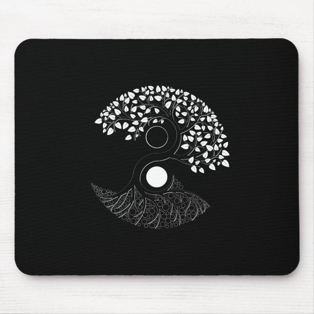 Yin Yang Tree of life Mouse Mat (Front)