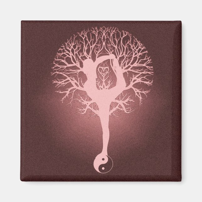 Yin yang, tree of life, yoga, harmony by Amelia Magnet (Front)