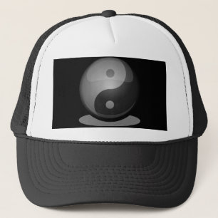 Yin yang trucker hat