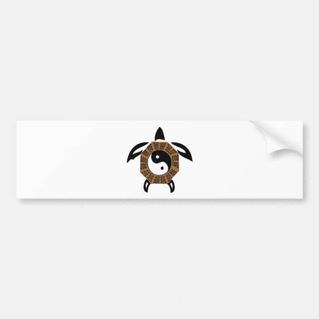 yin-yang-turtle bumper sticker (Front)