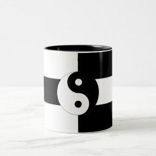 Yin Yang Two-Tone Coffee Mug
