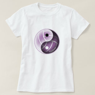 yin yang w minimal lavender ANY colour volleyball T-Shirt