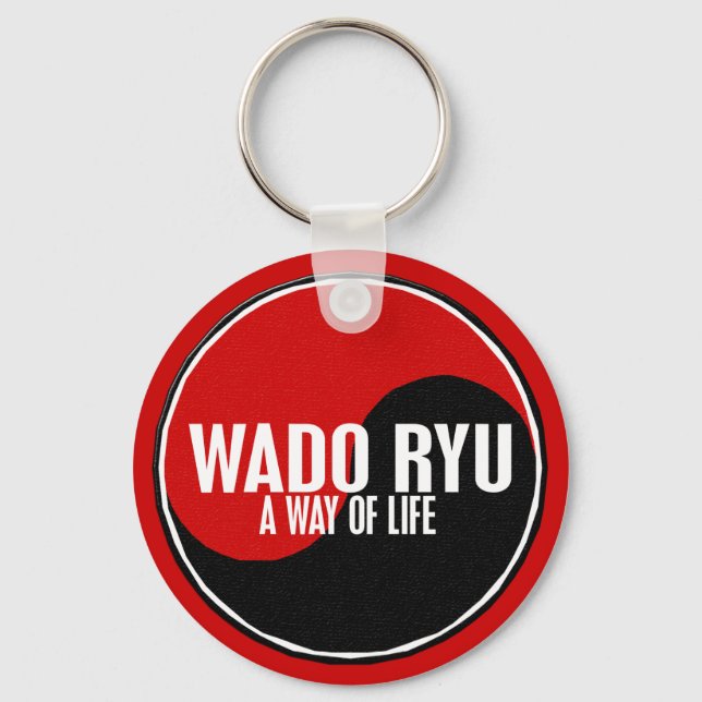 Yin Yang Wado Ryu 1 Key Ring (Front)