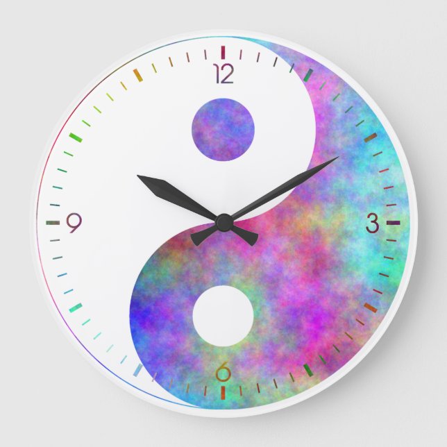 Yin Yang Wall Clock (Front)