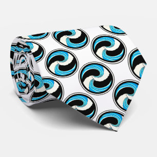 Yin Yang Waves Tie