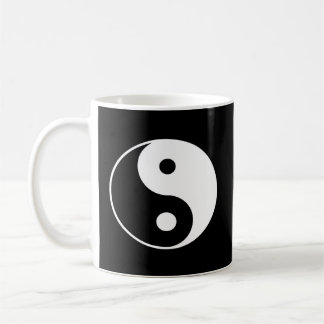 Yin Yang White Coffee Mug