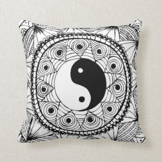 Yin & Yang White Cushion