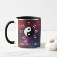 Yin Yang with Bagua Trigram Symbols I-Ching