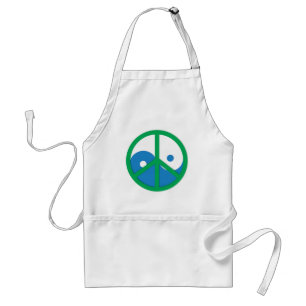 Yin-Yang with Peace sign Standard Apron
