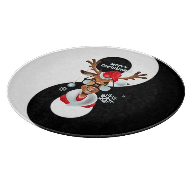 Yin yang with Reindeer  Cutting Board (Corner)