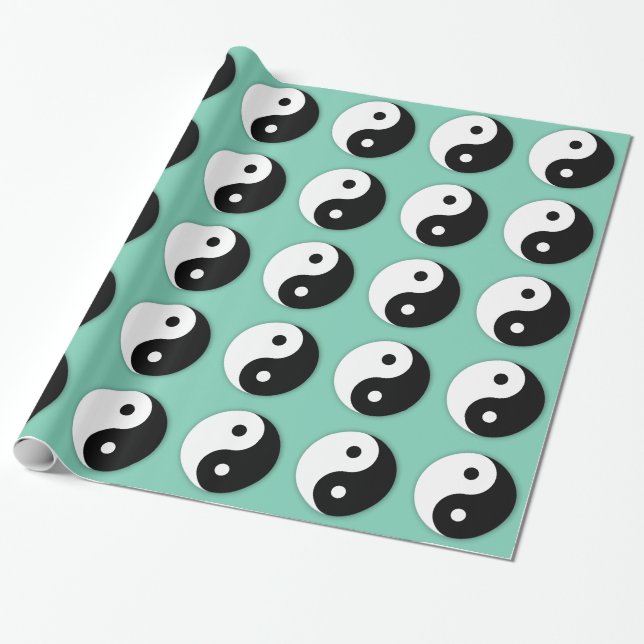 Yin Yang Wrapping Paper (Unrolled)