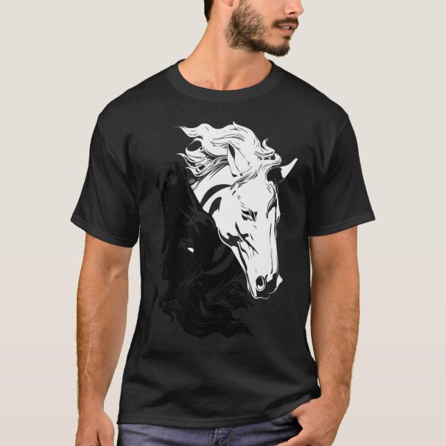 Yin-yang Year Of The Horse 2026 Happy Chinese New  T-Shirt (Front)