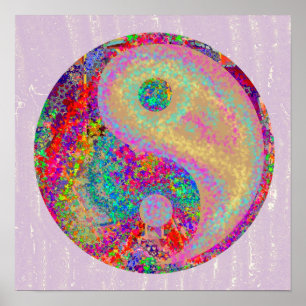 YIN YANG YinYang Chinese Life Balance Symbol Poster