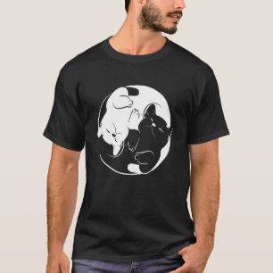 Yin Yang Yoga Zen Cats T-Shirt - Yoga Cat