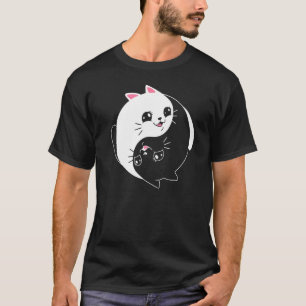 Yin Yang Yoga Zen Cute Cats for Cat 2 T-Shirt