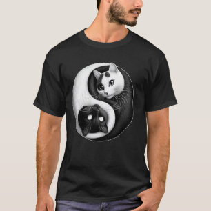 Yin Yang Yoga Zen Cute Cats for Cat Lover T-Shirt