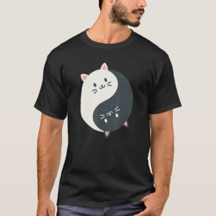 Yin Yang Yoga Zen Cute Cats for Yoga  2 T-Shirt