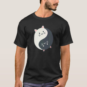 Yin Yang Yoga Zen Cute Cats for Yoga 2 T-Shirt