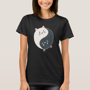 Yin Yang Yoga Zen Cute Cats for Yoga  3 T-Shirt