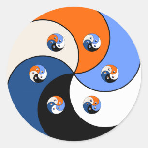 Yin Yang Yong 6 Classic Round Sticker