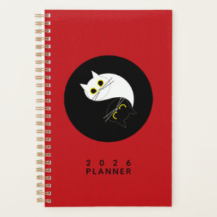 Yin Yang Zen Cat Planner