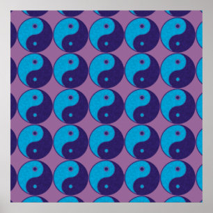 yin yang zen symbol poster