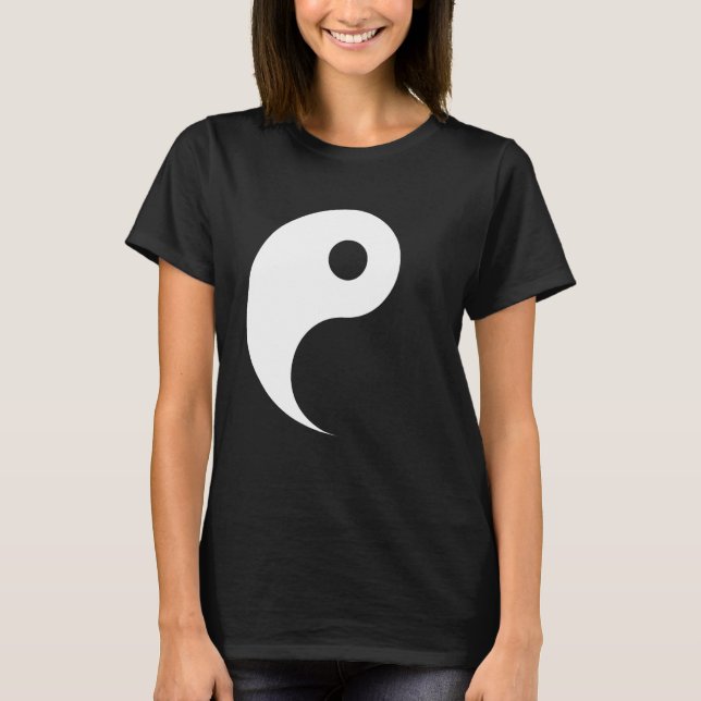 Yin - Yin Yang Couples Costume, Men & Women Pair T-Shirt (Front)