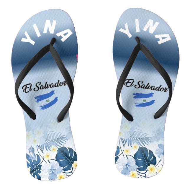 YINAS, ZANDALIAS SALVADOREÑAS FLIP FLOPS (Footbed)